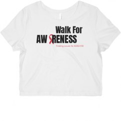 Ladies Slim Fit Crop Top Tee