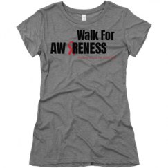 Ladies Slim Fit Super Soft Triblend Tee