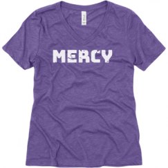 Ladies Relaxed Fit Super Soft Triblend V-Neck Tee