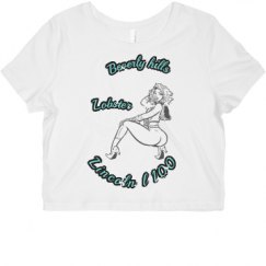 Ladies Slim Fit Crop Top Tee