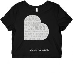 Ladies Slim Fit Crop Top Tee