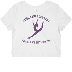 Ladies Slim Fit Crop Top Tee