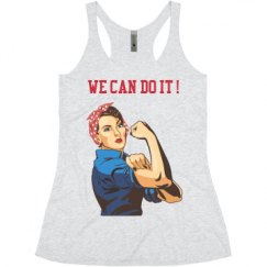 Ladies Slim Fit Super Soft Racerback Triblend Tank