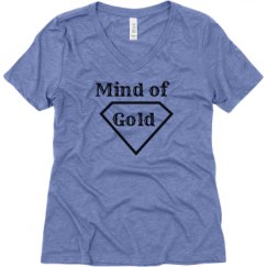 Ladies Relaxed Fit Super Soft Triblend V-Neck Tee