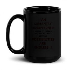 15oz Black Glossy Mug