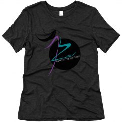 Charcoal Black Relaxed Fit T Shirt with Zeal Logo