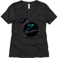 Ladies Relaxed Fit Super Soft Triblend V-Neck Tee