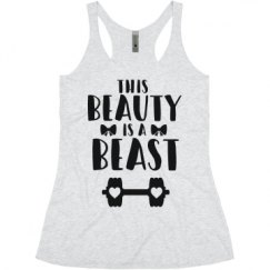 Ladies Slim Fit Super Soft Racerback Triblend Tank