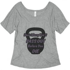 Ladies Flowy Slouchy Tee