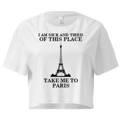 Ladies Festival Cali Crop Top Tee