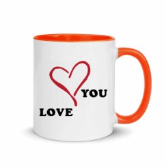 11oz Ceramic Mug with Color Inside