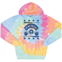 Unisex Tie-Dye Fleece Hoodie