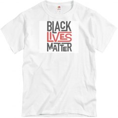 gray tee wblack & red graphic