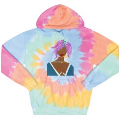Unisex Tie-Dye Fleece Hoodie