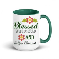 15oz Ceramic Mug with Color Inside