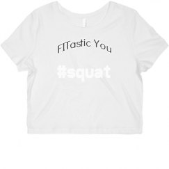 Ladies Slim Fit Crop Top Tee