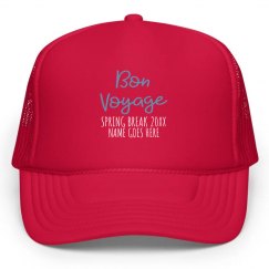 Bon Voyage Custom Spring Break Hat