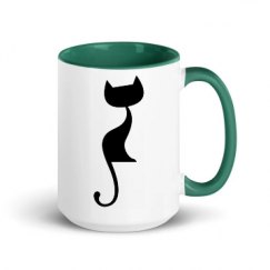 15oz Ceramic Mug with Color Inside