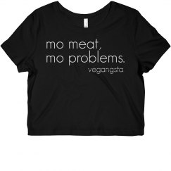 mo meat... crop crew tee