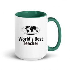 15oz Ceramic Mug with Color Inside