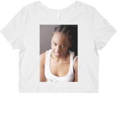 Ladies Slim Fit Crop Top Tee