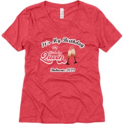 Ladies Relaxed Fit Super Soft Triblend V-Neck Tee