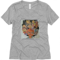Ladies Relaxed Fit V-Neck Tee
