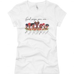 Merry Christmas African American Women God Says T-Shirt