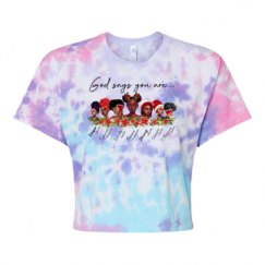 Women's Tie Dye Crop Top Tee