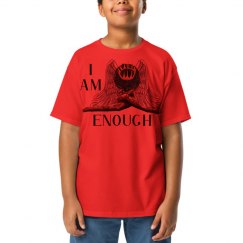 I Am Enough Black African American Angel Youth T-Shirt