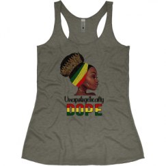 Ladies Slim Fit Super Soft Racerback Triblend Tank