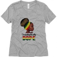 Ladies Relaxed Fit V-Neck Tee