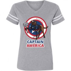 Ladies Relaxed Fit Vintage Sports Tee