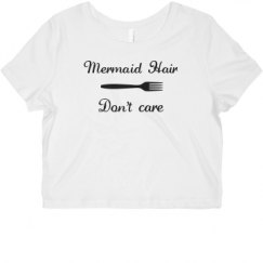 Ladies Slim Fit Crop Top Tee