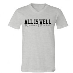 Unisex V-Neck Jersey Tee