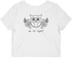 Ladies Slim Fit Crop Top Tee