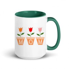 15oz Ceramic Mug with Color Inside