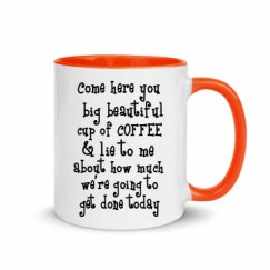 11oz Ceramic Mug with Color Inside