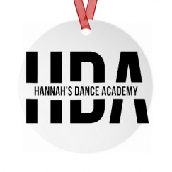 Metal Round Christmas Ornament