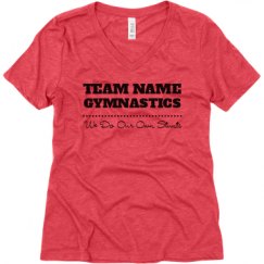 Ladies Relaxed Fit Super Soft Triblend V-Neck Tee