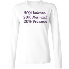 Ladies Relaxed Fit Basic Long Sleeve Tee