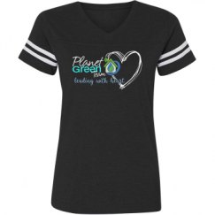 Ladies Relaxed Fit Vintage Sports Tee