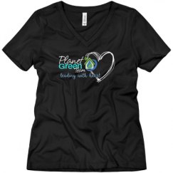 Ladies Relaxed Fit V-Neck Tee
