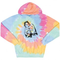 Unisex Tie-Dye Fleece Hoodie