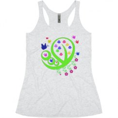 Ladies Slim Fit Super Soft Racerback Triblend Tank
