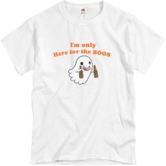 Halloween Here for Boos Ghost blue