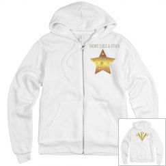 Shine like a star gold and silver hoodie