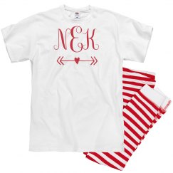 custom valentine pajamas