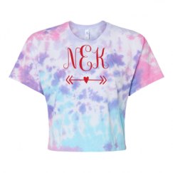 Women's Tie Dye Crop Top Tee