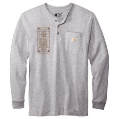 Unisex Carhartt Long Sleeve Henley Tee